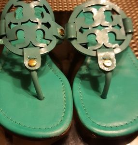 Like New Tory Burch Teal Miller